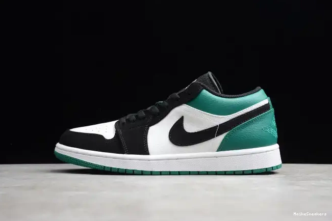 MaikeSneakers 553558-113 White Mystic Low Air 1 Jordan Green Black 0517
